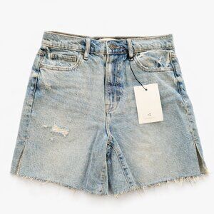 HIDDEN Los Angeles Distressed Denim Shorts Size S Light Wash 100% Cotton NWT